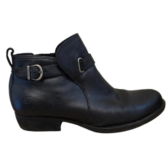 BORN Ankle Boots JEM Black Leather Womens Size 9 - Picture 1 of 7
